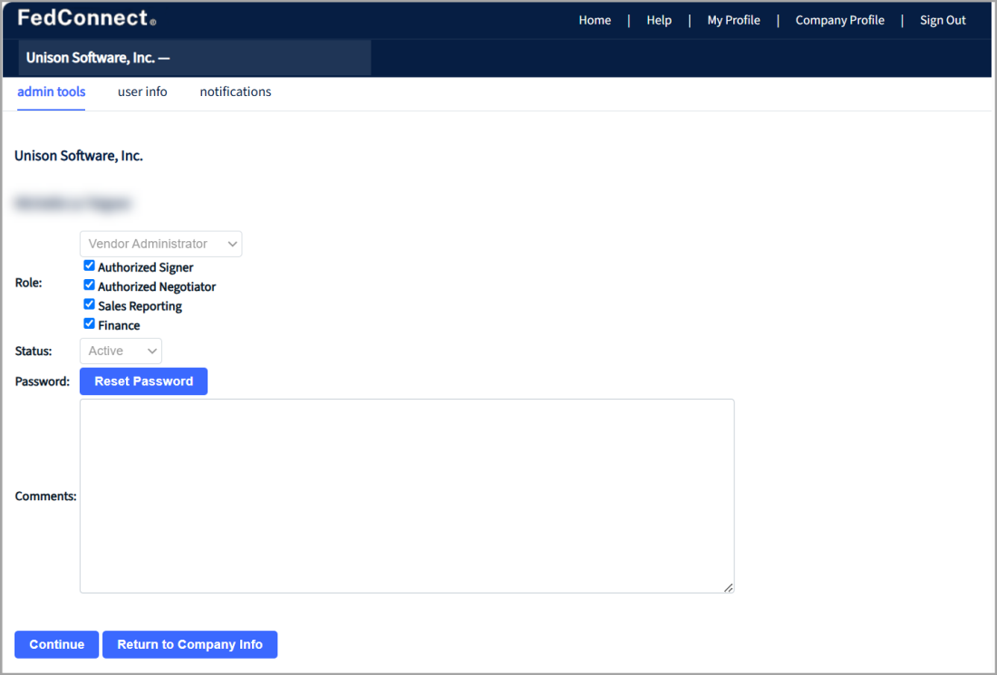 Admin Tools Page